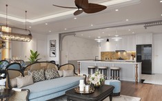 Căn hộ 150m2 - sự phối kết đỉnh cao giữa Indochine, Tropical & Tân cổ điển