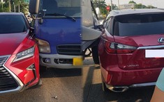 Nam Định: Lexus RX xảy ra va chạm với xe tải trên đường khiến dân mạnh tranh cãi ai đúng ai sai