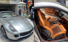 Siêu xe Ferrari 599 GTB của doanh nhân Hải Phòng lần đầu lộ ảnh xuất hiện trên đường phố
