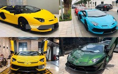 Bộ tứ siêu xe giới hạn Lamborghini Aventador SVJ của đại gia Việt, có màu độc, độ cực lạ