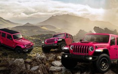 Jeep Wrangler 2021 được bổ sung màu hồng giúp xe nổi bật hơn trên đường off-road