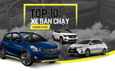 10 mẫu ô tô bán chạy nhất Việt Nam tháng 8/2021: mình VinFast Fadil “cân” top 3