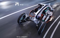 R RYZR - Mẫu concept dung hợp mô tô và ô tô, có thể nhận diện chủ xe bằng áo khoác công nghệ