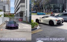 Thái tử bang Johor mang cặp xe Ferrari LaFerrari sang Singapore bảo dưỡng, độ chơi xe khó ai sánh kịp