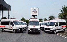 Cận cảnh dàn xe cứu thương Hyundai Thành Công tặng các bệnh viện tuyến đầu chống dịch Covid-19