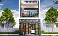 Mẫu thiết kế nhà ống 2 tầng đẹp, có phòng sinh hoạt chung cho cả nhà