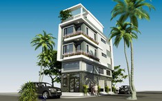 KTS tư vấn thiết kế nhà ống 4 tầng 1 lửng kết hợp kinh doanh