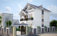 Tư vấn thiết kế biệt thự 2 tầng mái Thái cho gia đình 3 thế hệ