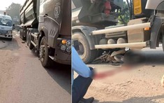Video: Xe ben cuốn xe máy vào gầm, nam sinh 16 tuổi tử vong tại Thái Nguyên