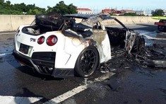 Nissan GT-R R35 mang gói độ khủng 1.600 mã lực của đại gia Thái Lan gặp nạn