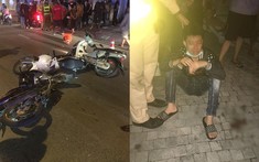 Video: Hàng chục "quái xế" bị lực lượng chức năng vây bắt trên đường, nhiều người bỏ xe máy chạy thoát thân