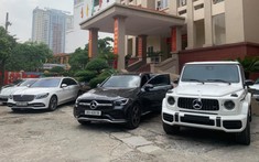 Soi dàn xe sang cực khủng bị lực lượng chức năng thu giữ sau chuyên án triệt phá đường dây đánh bạc qua mạng