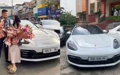 Nghi vấn chiếc xe Porsche Panamera biển siêu đẹp mới bị công an thu giữ là quà cưới của 1 hot girl