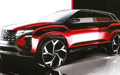 Hyundai Creta 2022 lần đầu tiên lộ diện với thiết kế như "tiểu Tucson"
