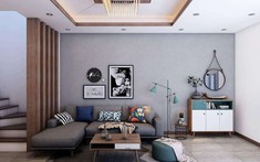 Mẫu tủ, kệ trang trí đơn giản cho phòng khách hiện đại