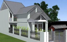 Mẫu thiết kế nhà cấp 4 có gác lửng hiện đại vùng ngoại ô