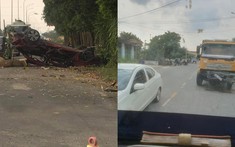 Bắc Ninh: Kia Cerato va chạm kinh hoàng với xe tải khiến 3 người tử vong, trong đó có một YouTuber nổi tiếng