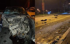 Ninh Bình: Ô tô Toyota Vios tông cột điện và gốc cây khiến người ngồi trên ghế phụ văng ra ngoài