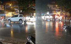 Video: Xe máy va chạm với xe máy điện rồi đối đầu xe bán tải khiến thanh niên tử vong tại Thái Nguyên
