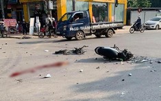 Video: Xe máy "kẹp ba" vượt đèn đỏ, tông trúng xe phoọc, 1 nam sinh tử vong tại Vĩnh Phúc