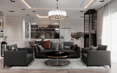 Ấn tượng căn hộ 90m2 có phòng thay đồ kết hợp thư giãn
