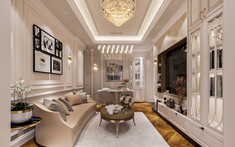 Nội thất tân cổ điển trong căn “Duplex nhà phố” Hàng Than