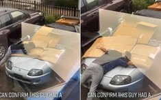 Video quay cảnh người đàn ông nằm che cho chiếc Toyota Supra khỏi mưa đá gây tranh cãi trên mạng xã hội