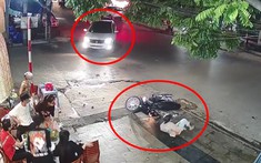 Video: Xe máy tông trúng ô tô đang xin rẽ khiến dân mạng tranh cãi gay gắt