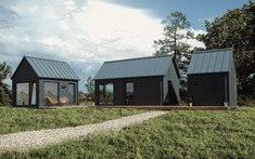 Cụm cabin nhà lắp ghép phong cách Scandinavian chỉ 1,5 tỉ đồng tại Latvia