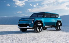 Chi tiết xe SUV điện cỡ lớn Kia EV9 với kích thước tương đương Kia Telluride