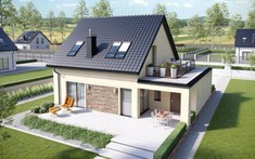 10 mẫu nhà cấp 4 mái thái có gác lửng đẹp