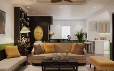 Nội thất phong cách Indochine phối cùng Tropical tinh tế cho người trẻ