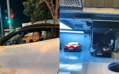 Lái McLaren 720S độ khủng sang nhà Cường "Đô-la" chơi, Tống Đông Khuê thích thú với cầu nâng siêu xe