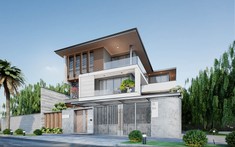 Biệt thự 3 tầng với thiết kế hiện đại, sang trọng