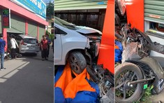 Video: Hai vợ chồng nghi cãi nhau trên ô tô rồi gây tai nạn liên hoàn tại Hải Phòng