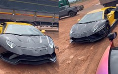 Xuất hiện video siêu xe Lamborghini Aventador có ngoại hình lạ đỗ cạnh McLaren Senna của Hoàng Kim Khánh