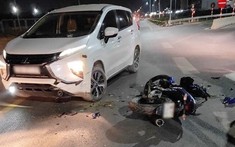 Bắc Giang: Yamaha Exciter tông trúng Mitsubishi Xpander, 1 người bị thương nặng