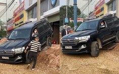 Video: Toyota Land Cruiser vượt địa hình ngay trước cửa nhà, quá khen cho mẫu xe "nồi đồng cối đá"