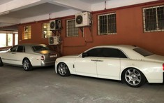 Quá nhiều xe sử dụng, Đặng Lê Nguyên Vũ để hẳn cặp Rolls-Royce ở Hà Nội nhưng chiếc Ghost có dấu hiệu bị hỏng bóng hơi