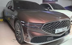 Ngắm hình ảnh "bằng xương, bằng thịt" của sedan hạng sang giá "mềm" Genesis G90 2022