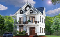 Thiết kế biệt thự 2 tầng mái Thái tiện nghi cho gia đình 6 người