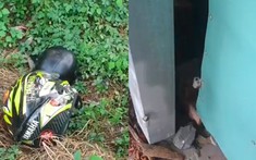 Video: Chạy tốc độ cao trên tỉnh lộ, nhóm "phượt" lao xe máy vào nhà dân và gốc cây tại khúc cua