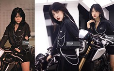 Hot girl Camitie Uyên khoe vẻ đẹp lạnh lùng bên Honda CB650R
