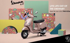 Vespa LX 125 i-Get màu hồng Pink Rosa điệu đà cho phái nữ ra mắt với giá 62,6 triệu đồng