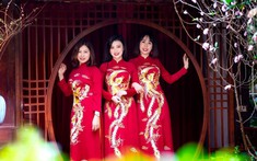 Sắc xuân áo dài
