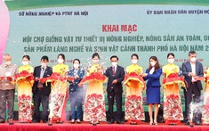 Khai mạc Hội chợ giống vật tư thiết bị nông nghiệp, nông sản an toàn