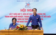 Doanh nhân trẻ, thanh niên khởi nghiệp, thanh niên làm kinh tế tiêu biểu góp ý xây dựng báo cáo Đại hội Đoàn