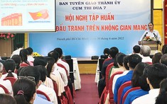 Cụm thi đua số 7 Ban Tuyên giáo Thành ủy TP Hồ Chí Minh tổ chức tập huấn kỹ năng đấu tranh trên không gian mạng