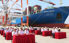 Tân Cảng - Cái Mép Thị Vải đón tuyến dịch vụ AAC của hãng tàu Cosco/Oocl cập cảng