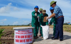Mô hình bể thu gom vỏ bao, bì thuốc bảo vệ thực vật giúp nông dân bảo vệ môi trường